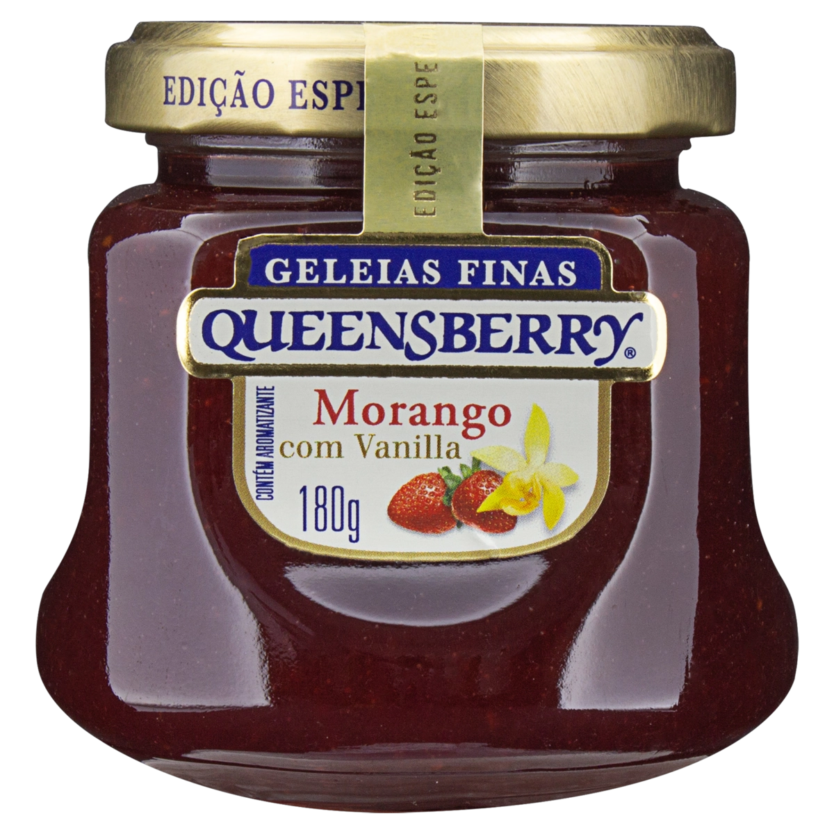 Geleia Morango Com Vanilla Queensberry Vidro 180g