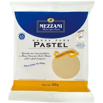 Massa Para Pastel Mezzani Pacote 200g