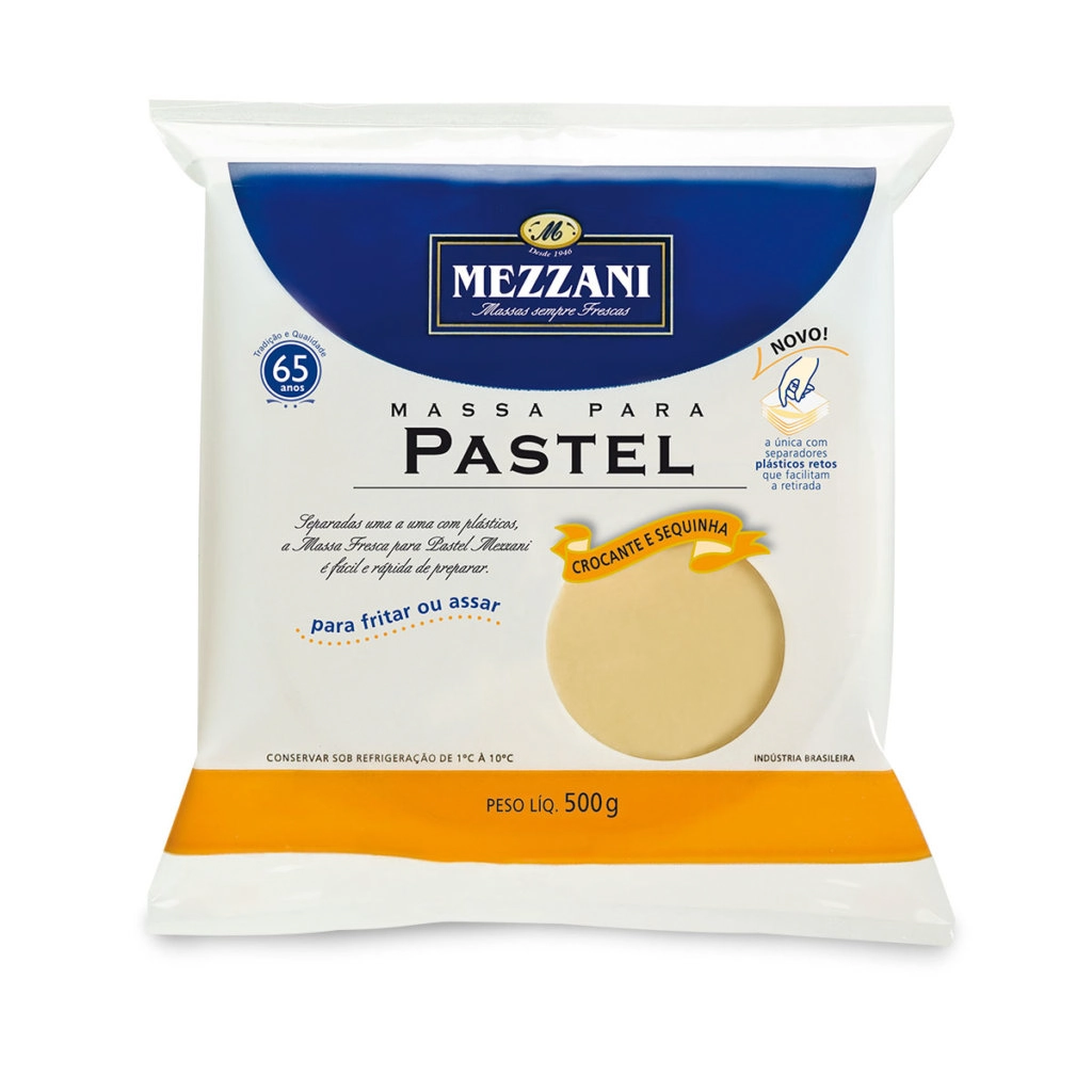 Massa Para Pastel Mezzani Pacote 500g