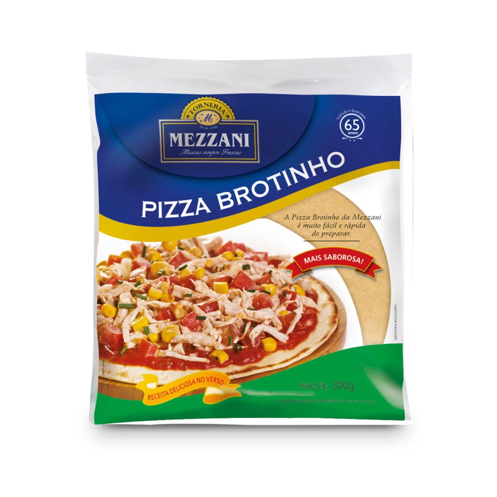 Massa Para Pizza Brotinho Mezzani Pacote 300g