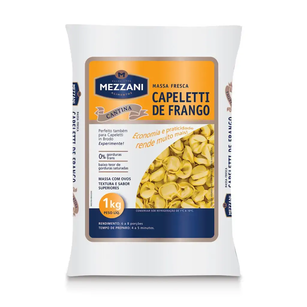 Capeletti Mezzani 1kg Frango