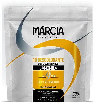Márcia Pó Descolorante Branco Camomila Hidratante E Emoliente