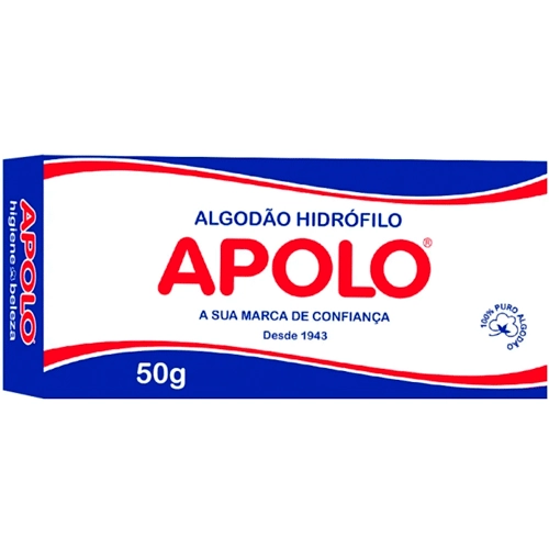 Algodão Em Caixa Apolo 50g Unit