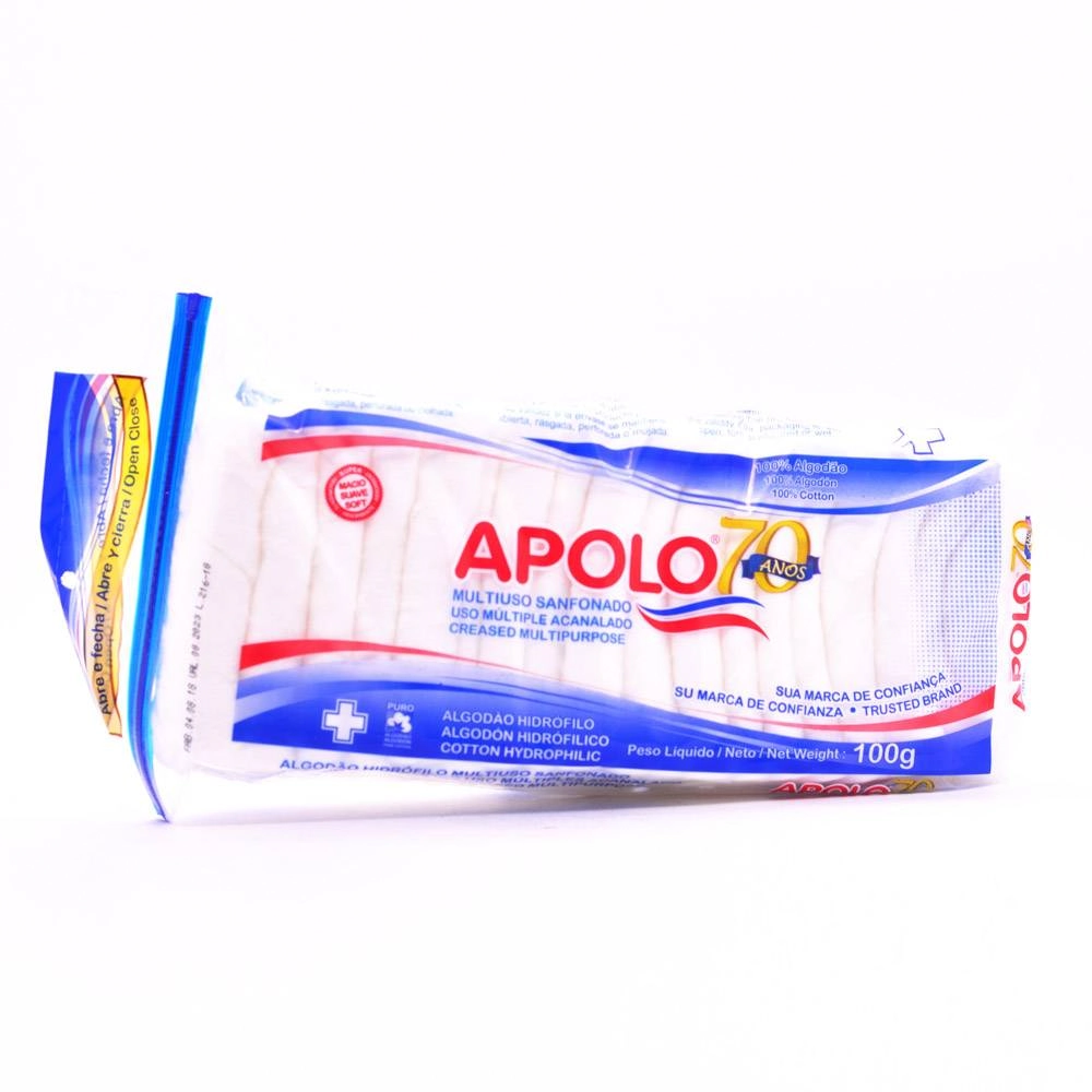 Algodão Hidrófilo Apolo Multiuso