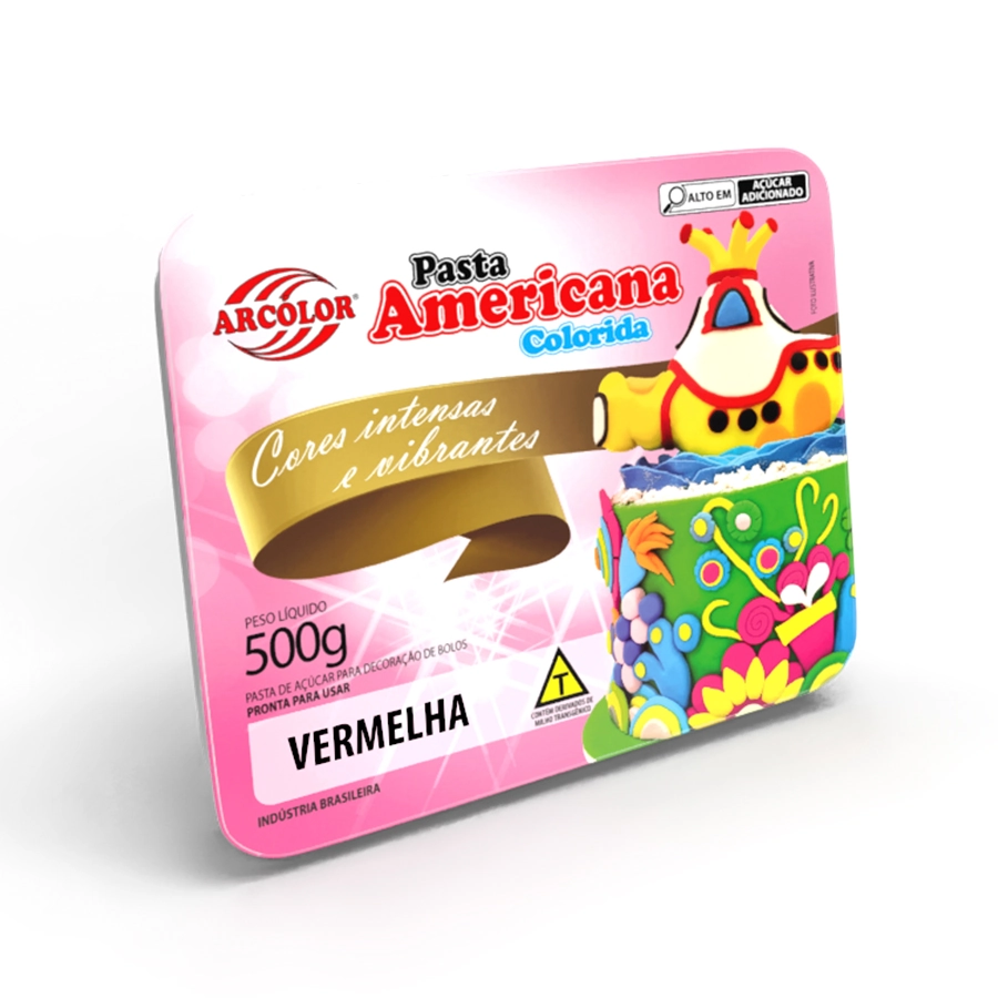 Pasta Americana Arcolor Vermelha