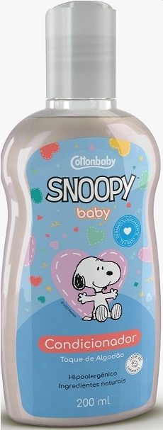 Condicionador Toque De Algodão Snoopy Baby Cottonbaby Frasco 200ml
