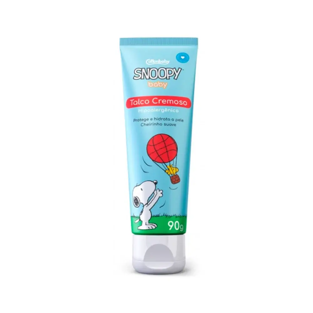 Talco Cr Cottonbaby Snoopy Baby 200ml Toque De Algodao
