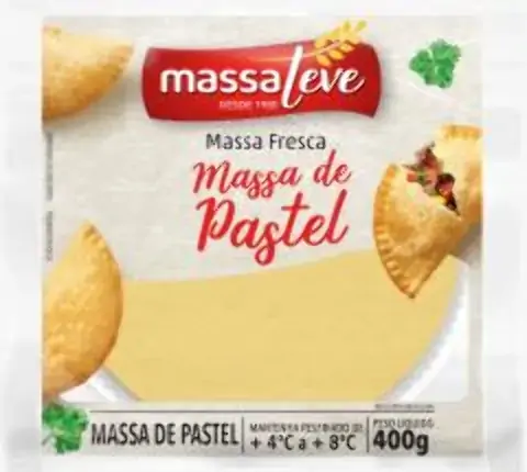 Massa P/pastel Massa Leve 400gr Cumbuca