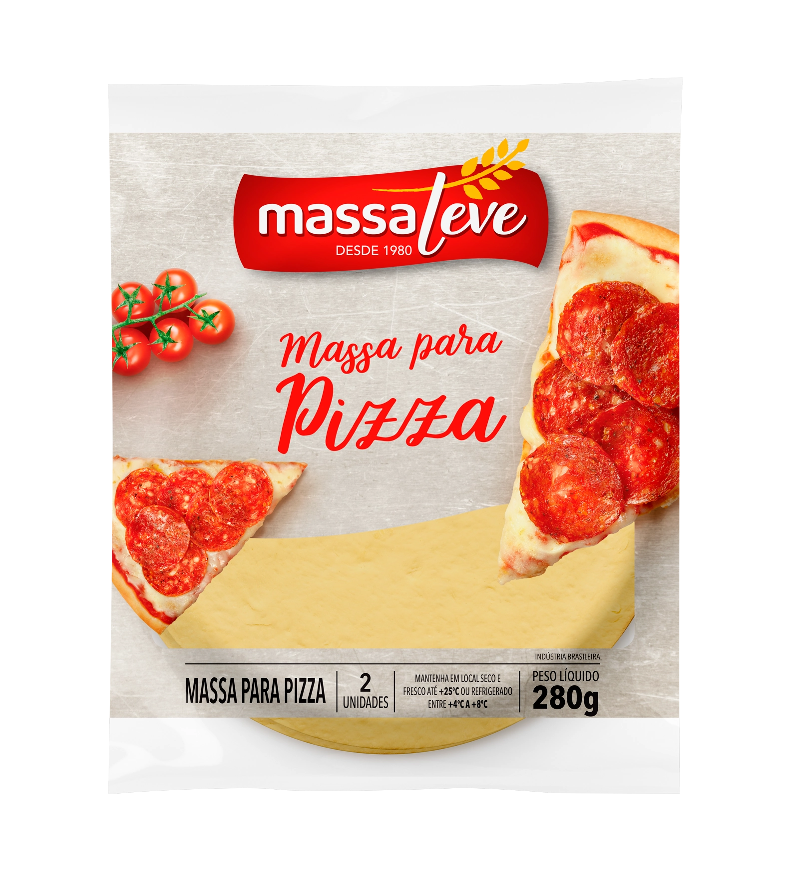 Massa Pizza Massa Leve C/2
