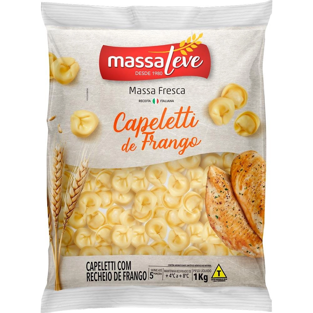 Capeletti Massa Leve Frango Pct 1kg