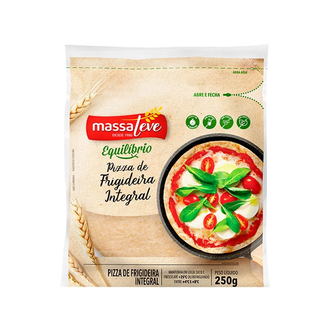 Pizza M Leve Integral Frigideira