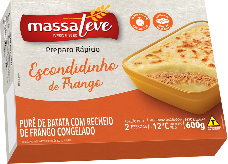 Escondidinho Frango Massa Leve Caixa 600g