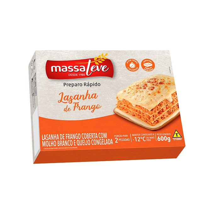 Lasanha Massaleve 600gr Frango