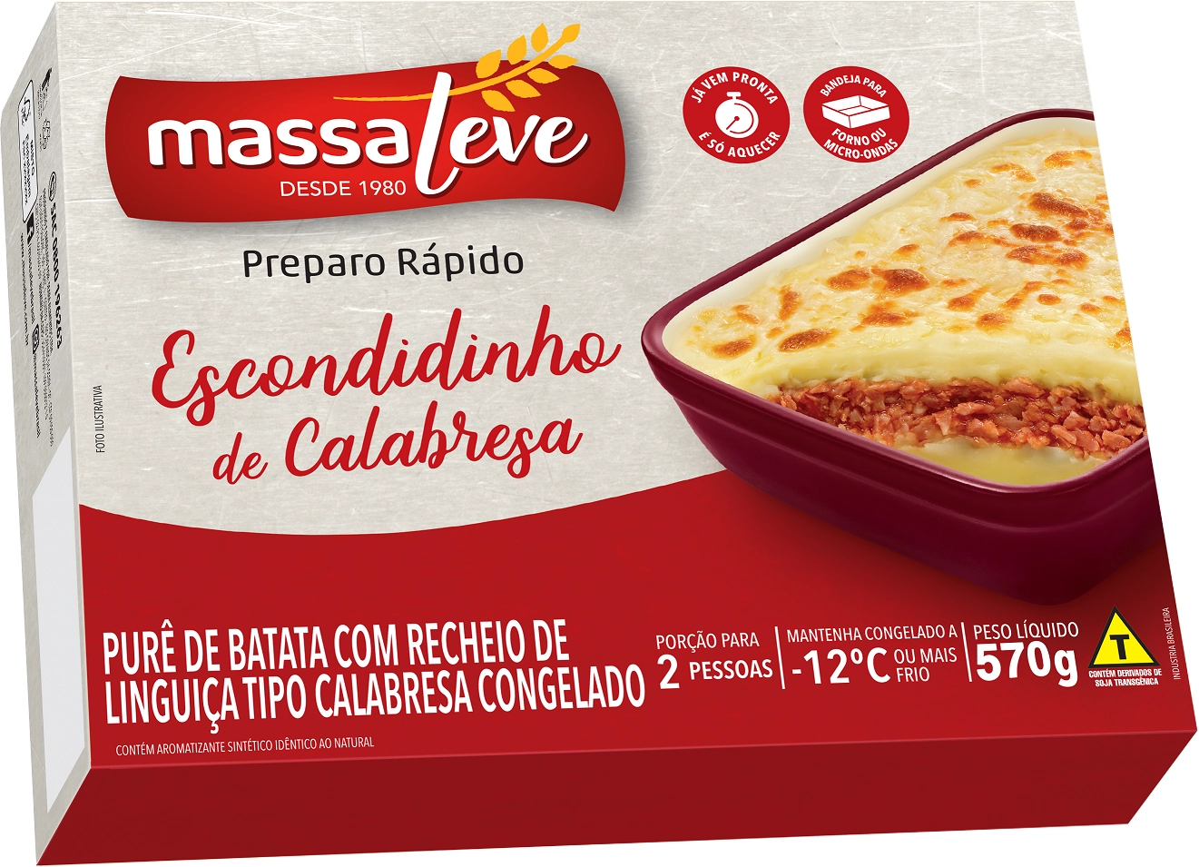 Escondidinho Massaleve Calabresa