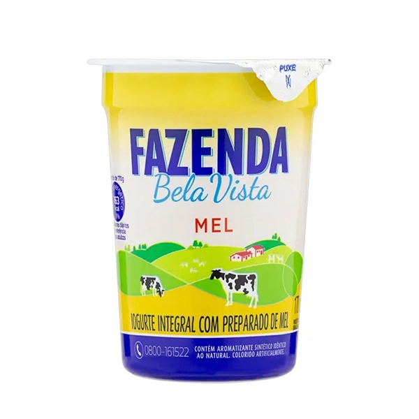 Iogurte Integral Mel Fazenda Bela Vista Copo 170g