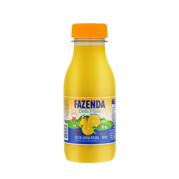 Suco Integral Laranja Fazenda Bela Vista Garrafa 300ml