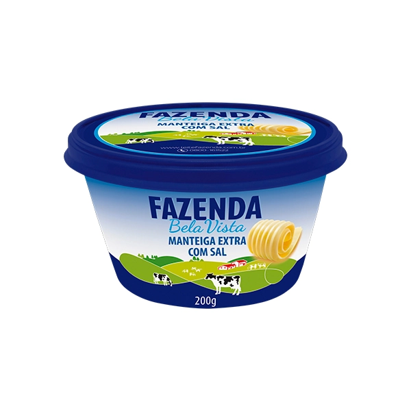 Manteiga Extra Com Sal Fazenda Bela Vista Pote 200g