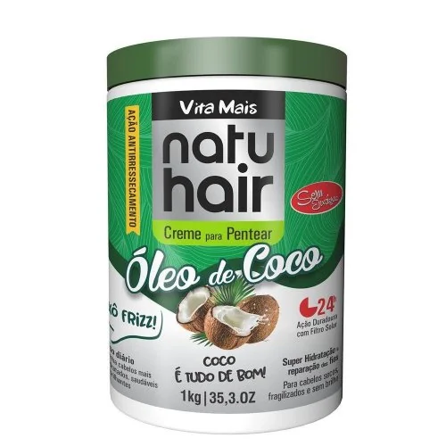 Cr Pentear Natuhair 1kg Oleo De Coco