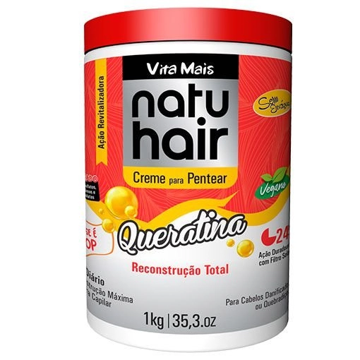 Natu Hair Cr Pentear 1kg Queratina