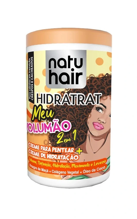 Creme Para Pentear Natuhair 2 Em 1 Meu Volumao 1kg