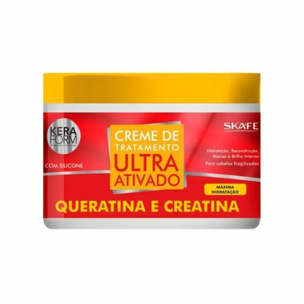 Creme Ultra Ativado Queratina E Creatina 500g