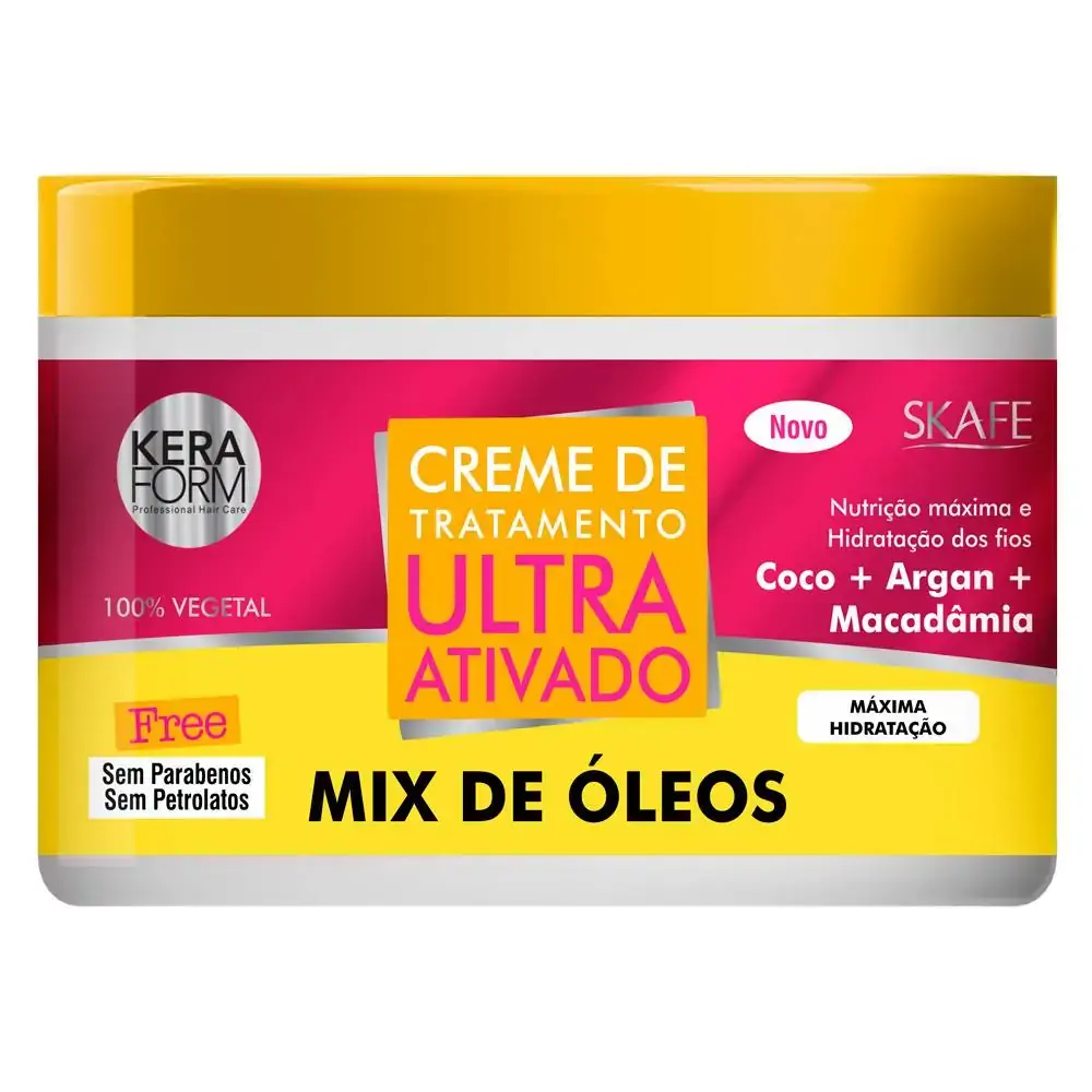 Creme De Tratamento Ultra Ativado Mix De Oleos 500g