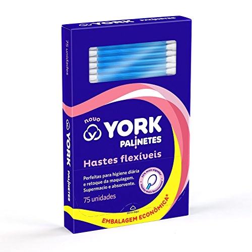 Hastes Flexíveis York Caixa 75 Unidades