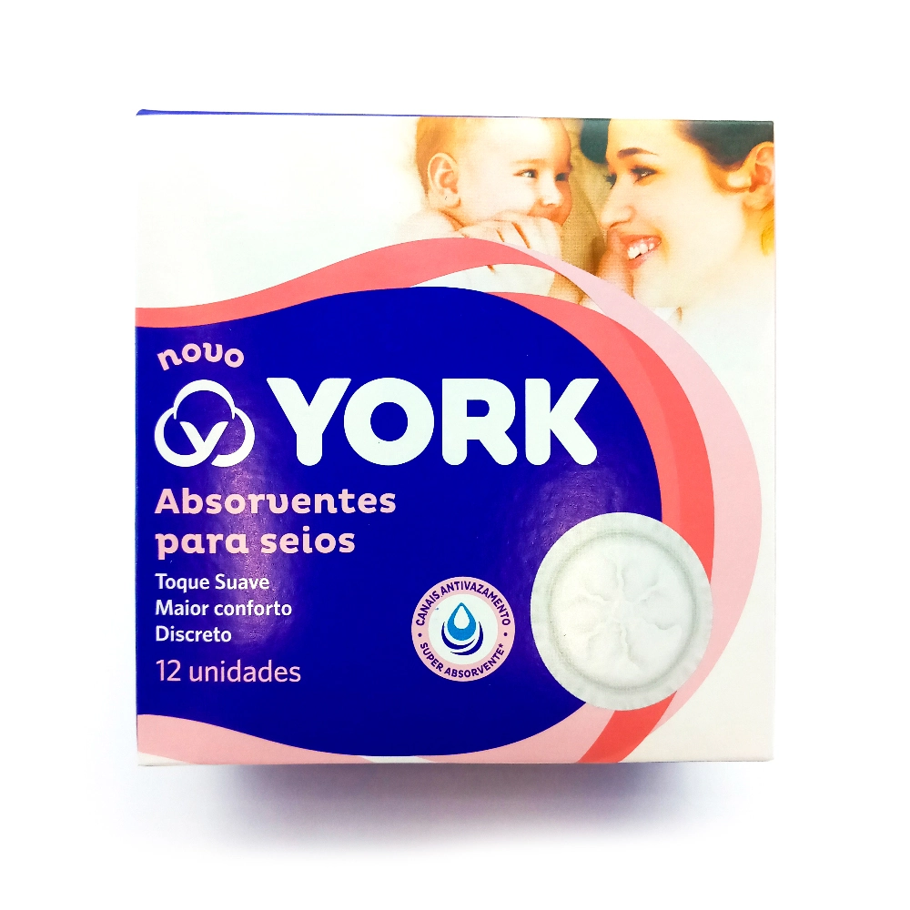 Absorvente Para Seios York Caixa 12 Unidades