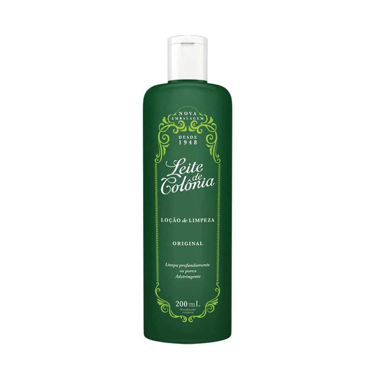 Loção De Limpeza Original Leite De Colônia Frasco 200ml