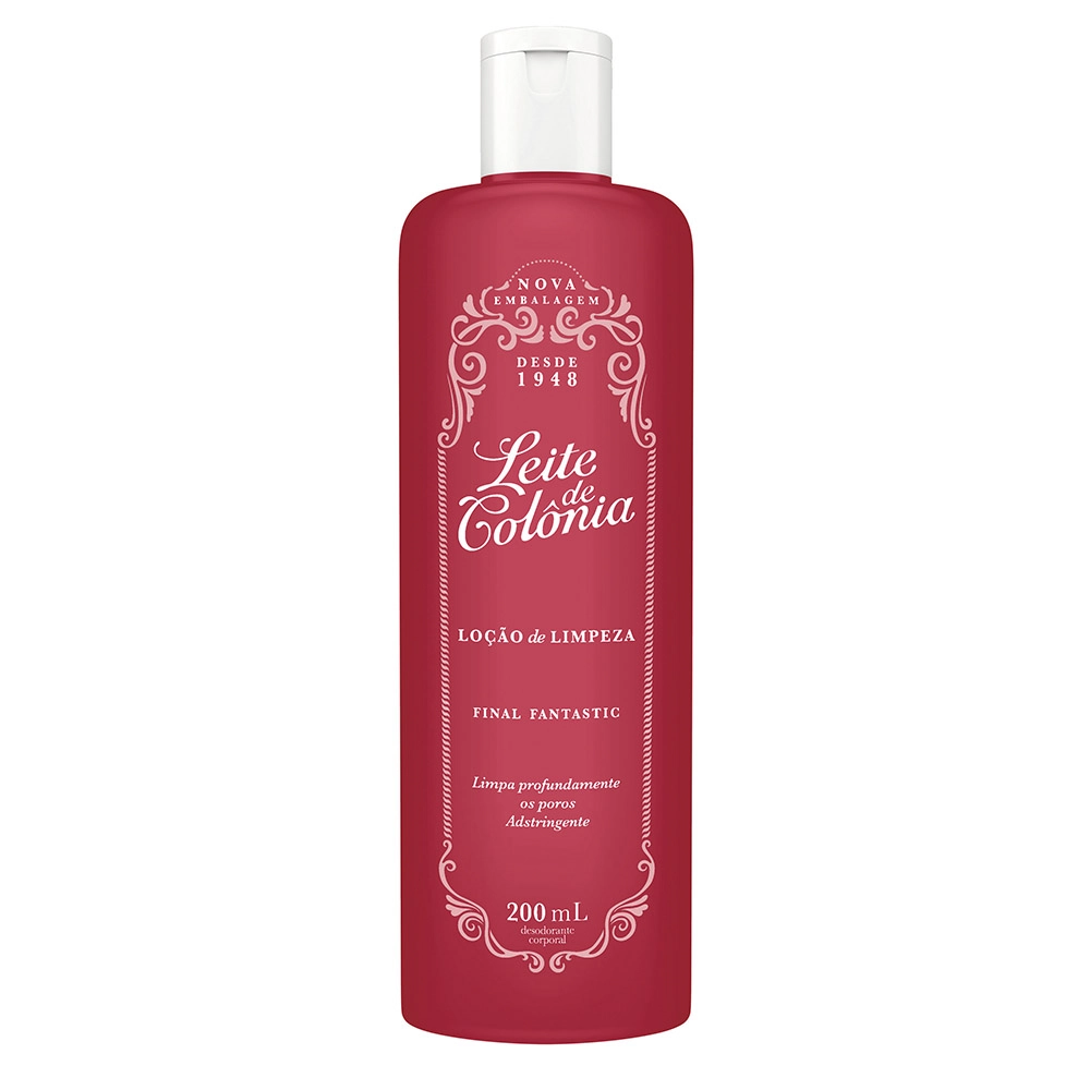Loção De Limpeza Final Fantastic Leite De Colônia Frasco 200ml