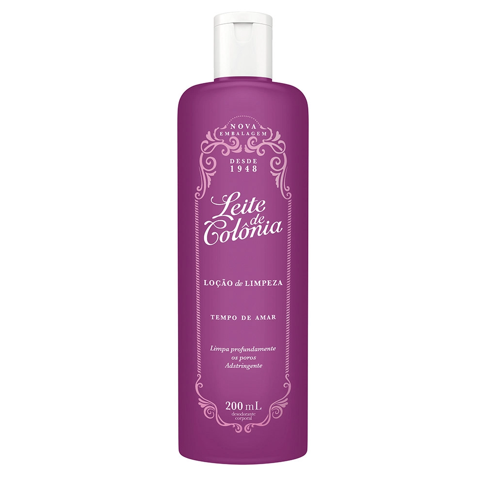 Loção De Limpeza Tempo De Amar Leite De Colônia Frasco 200ml
