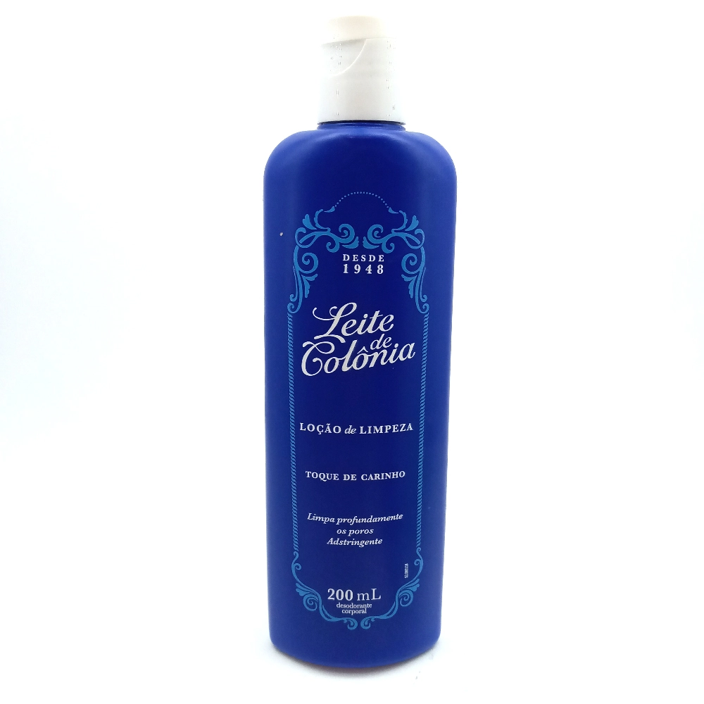Leite Corporal Limpeza Leite De Colônia 200ml Toque De Carinho Azul Unit