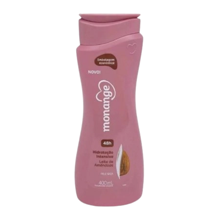 Desodorante Corporal Leite De Amêndoas Monange Hidratação Intensiva Frasco 400ml Embalagem Econômica