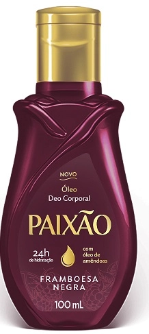 óleo Deo Corporal Framboesa Negra Paixão Frasco 100ml