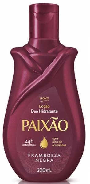 Loção Corporal Deo Hidratante Framboesa Negra Paixão Frasco 200ml