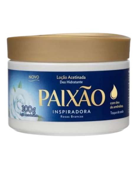 Loção Corporal Deo Hidratante Acetinada Inspiradora Paixão Pote 300g
