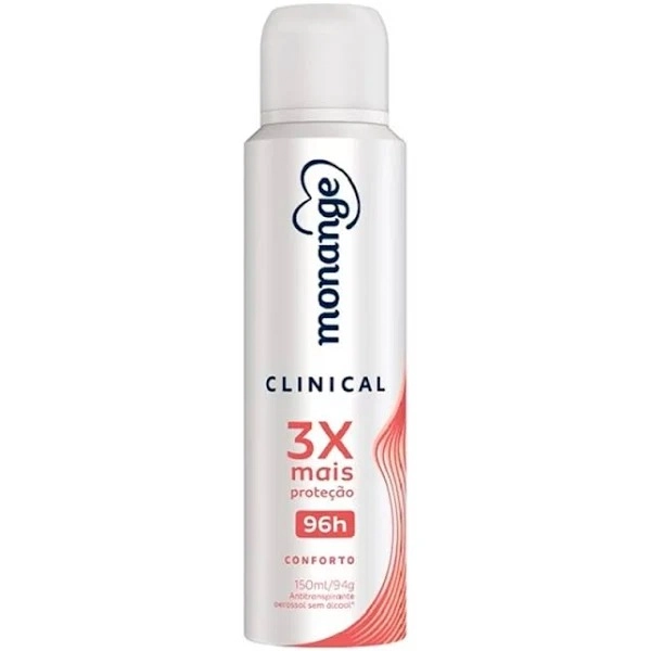 Antitranspirante Aerossol Conforto Monange Clinical 150ml Spray