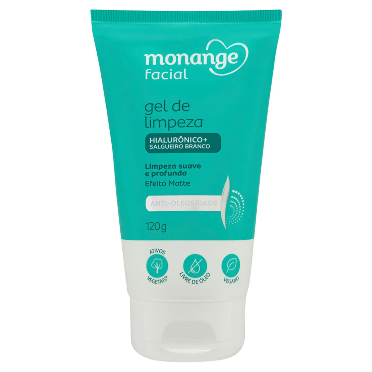 Gel De Limpeza Facial Suave E Profunda Antioleosidade Monange Bisnaga 120g