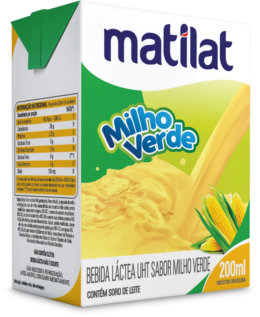 Bebida Lactea Matilat Sabor Milho Verde
