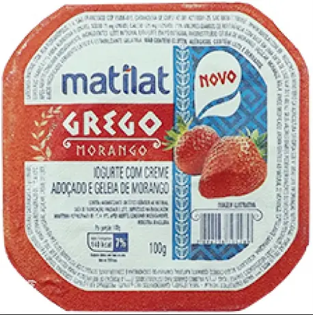 Iogurte Grego Geleia Morango 100g Matilat