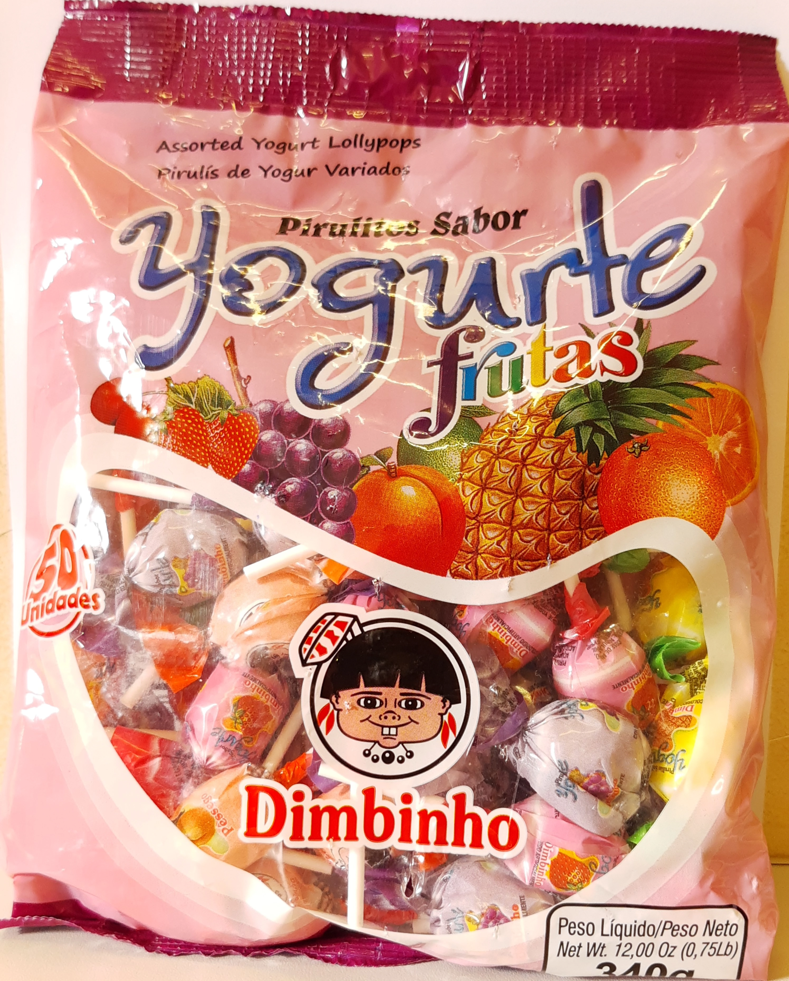 Pirulito Dimbinho Yogurte Frutas