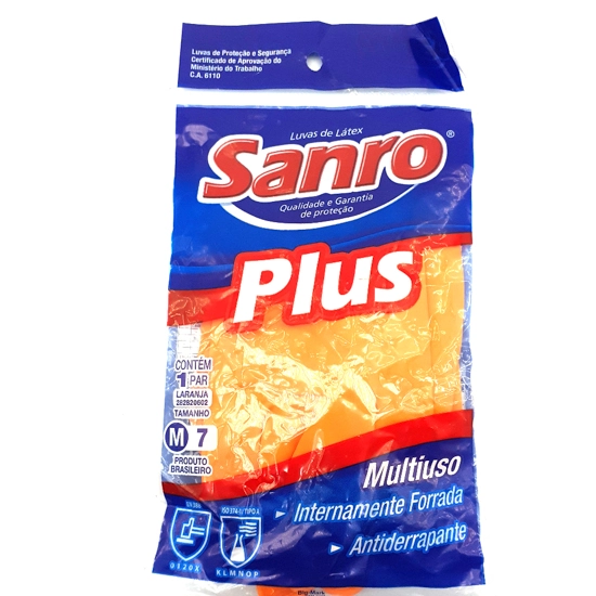 Luvas Sanro Plus M