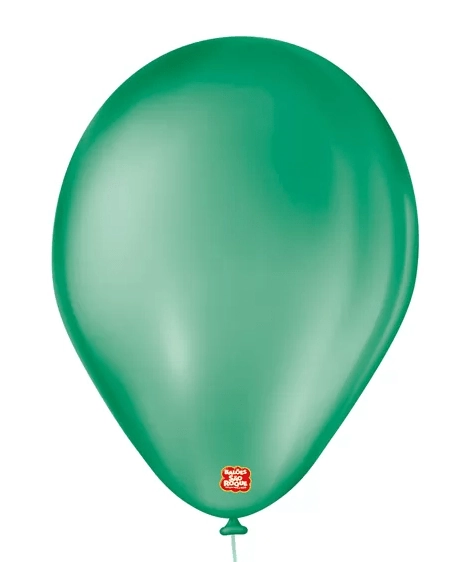 Balao Liso Verde Folha C/ 50 Unidade