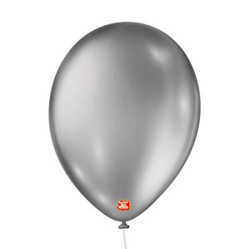 Balao N9 Metallic Prateado C/25 Sao Roque
