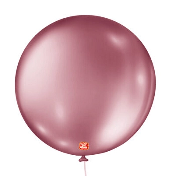 Balao N5 Metallic Rosa C/25 Sao Roque
