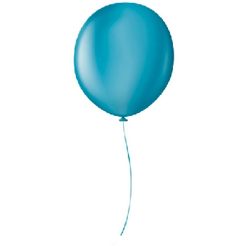 Balao Liso 16 Uniq Azul Ciano C/10 Sao Roque