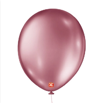 Balao Metalico 16 Rosa C/10 Sao Roque
