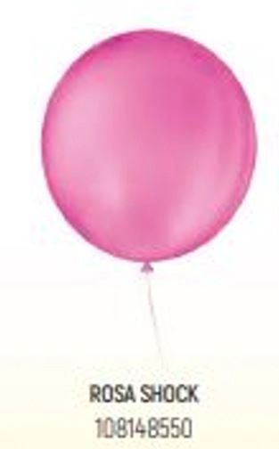 Balao Redondo 9 Rosa Shock Sao Roque 50un