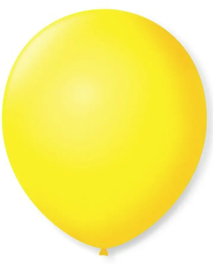 Balao 11 Liso Amarelo Citrino Redondo Sao Roque C/25