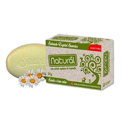 Sabonete Natural Suavetex Com Extrato Orgânico De Camomila 80g